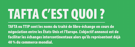 Panneaux & Vidéo “TAFTA c’est quoi ?“