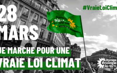 Les écologistes se mobilisent pour une vraie loi climat !
