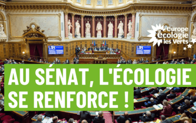 Au sénat, l’écologie se renforce !