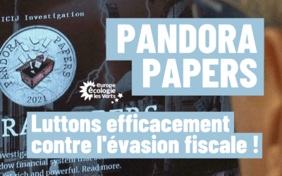 Pandora Papers : EELV appelle au courage politique face à l’évasion fiscale