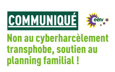 Non au cyberharcèlement transphobe, soutien au planning familial !