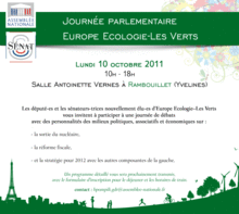 Lundi 10 octobre, journée parlementaire EÉLV