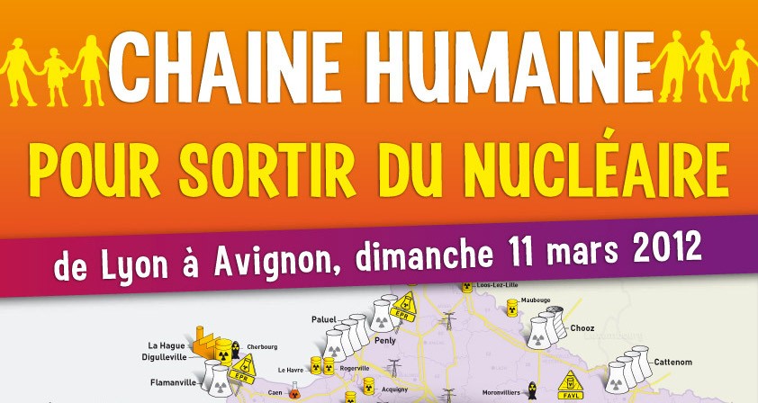 Dimanche 11 mars réagissons ensemble pour sortir du nucléaire !
