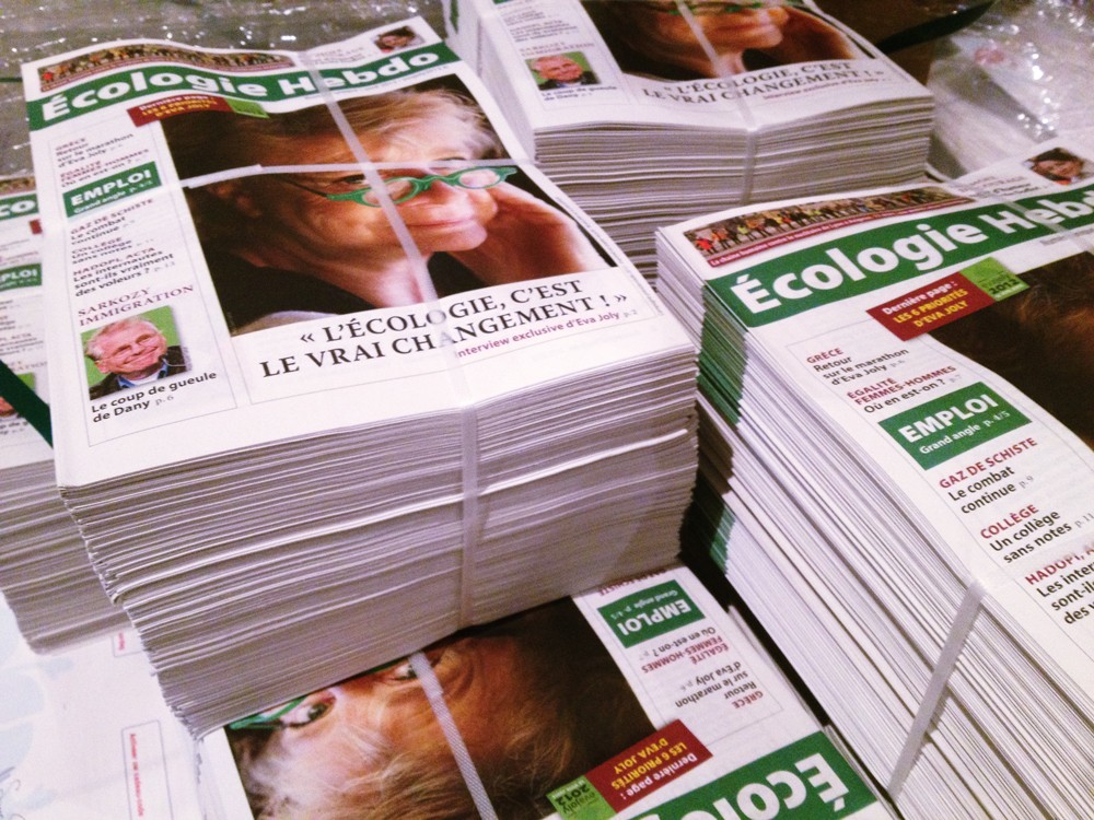 Opération “vague verte” : 1 million d&rsquo;Écologie Hebdo diffusés par les écologistes