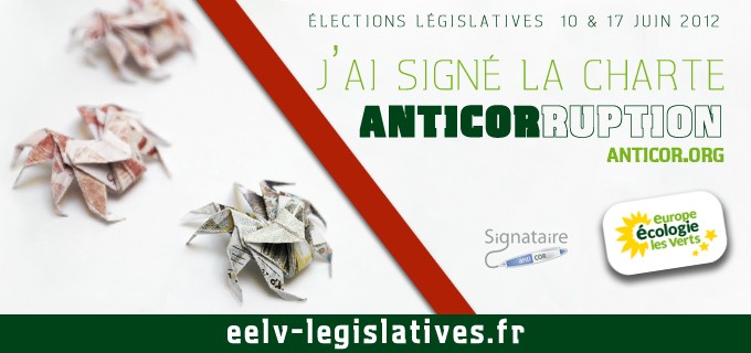 Les candidat-e-s EELV signent la charte éthique d&rsquo;Anticor pour l&rsquo;intégrité, l&rsquo;exemplarité et la transparence