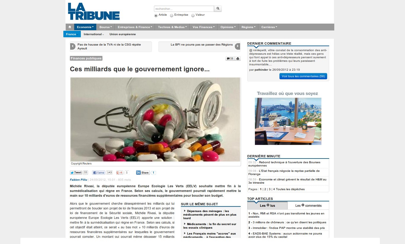 (La Tribune) Ces milliards que le gouvernement ignore…