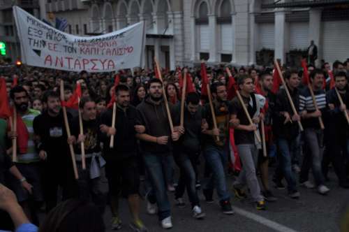 Les partis verts d’Europe participent à la Journée d’Action contre l’Austérité du 14 novembre