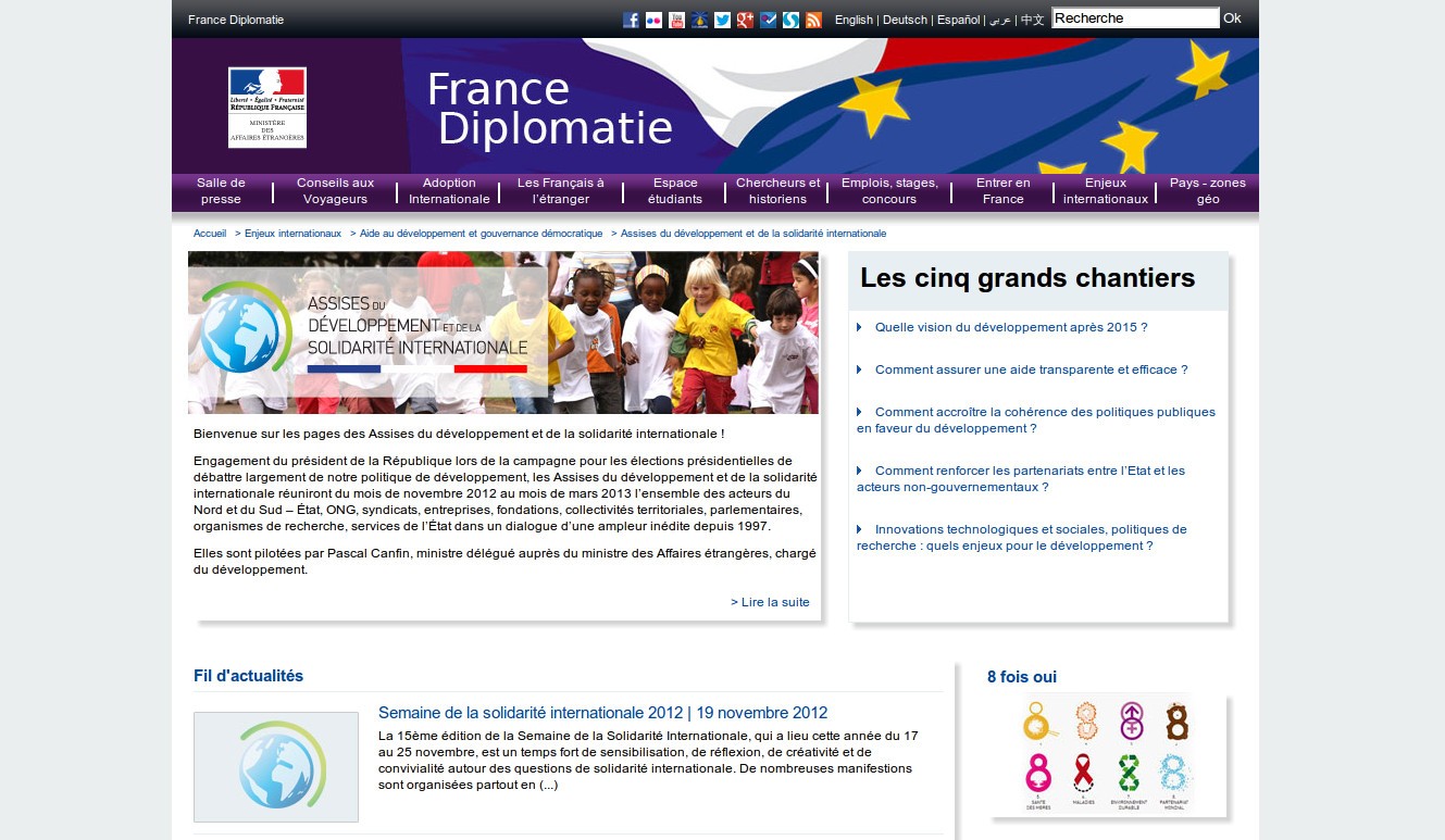 6 mois de changement pour le Développement