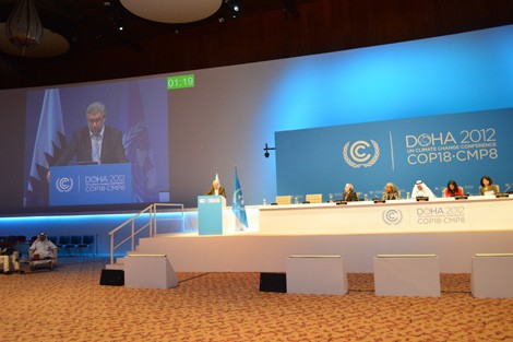 Intervention de Ronan Dantec à Doha à la conférence internationale sur les changements climatiques