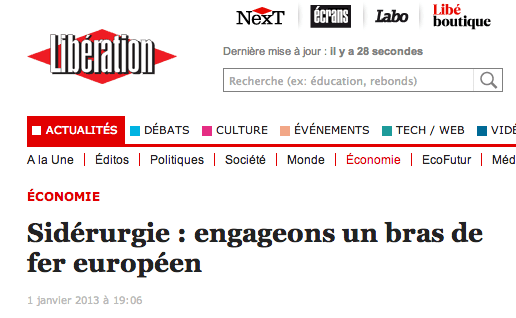 Sidérurgie : engageons un bras de fer européen