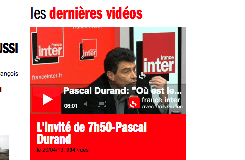 (France Inter) Pascal Durand: « Où est le grand plan d&rsquo;investissement que François Hollande avait promis ? »