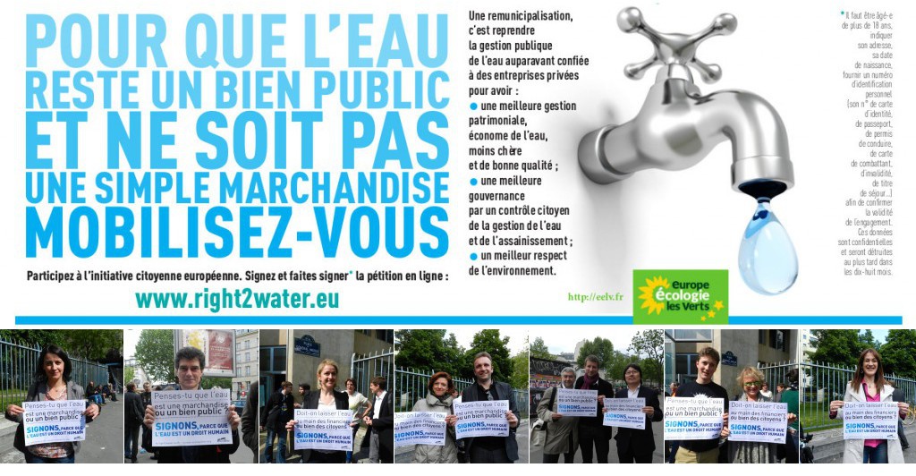 La Commission européenne entend les Européen-nes : « L’eau est un bien public, pas une marchandise ! »