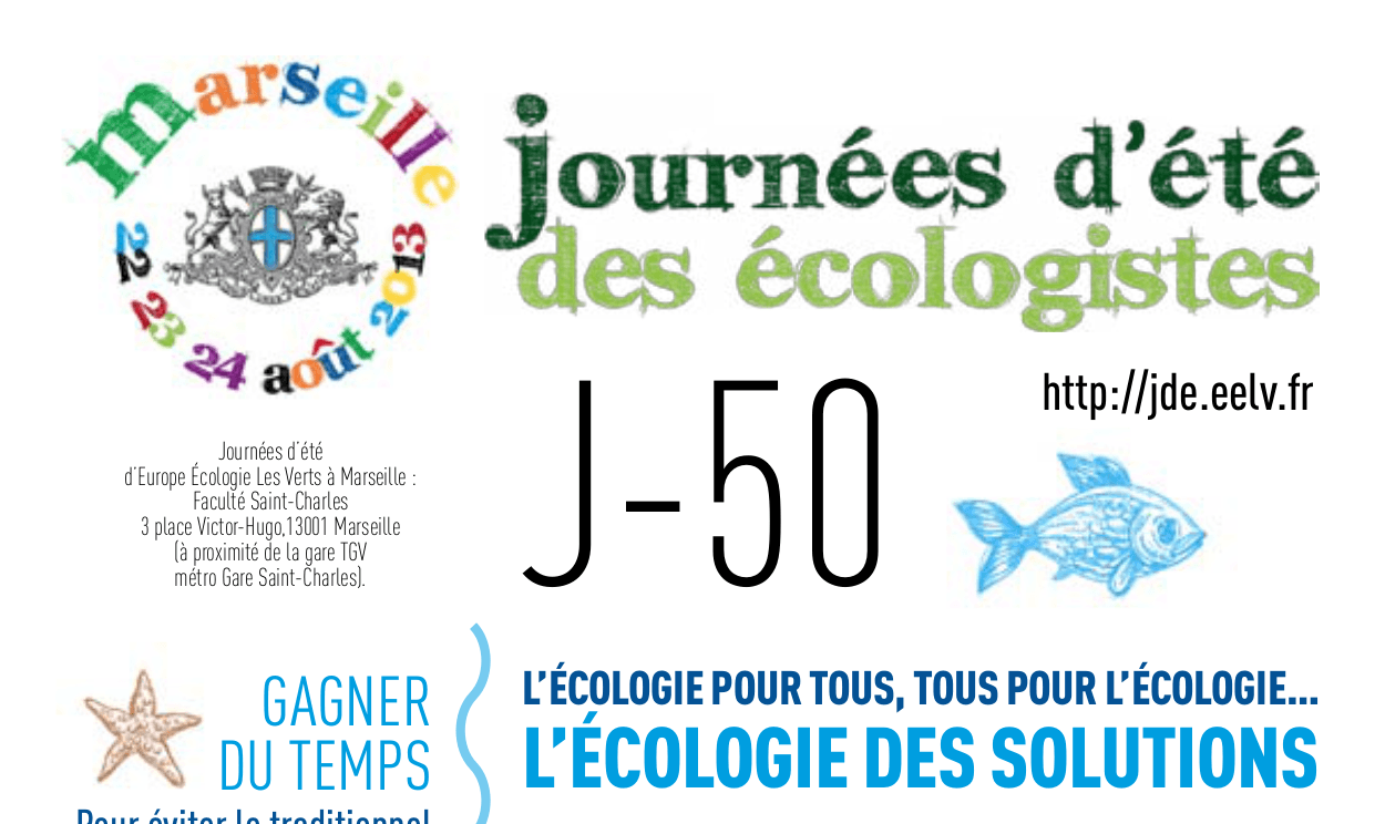 [Journées d&rsquo;été EELV] J – 50 : inscrivez-vous !