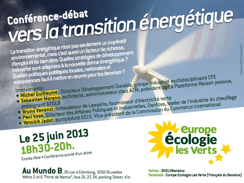 Bruxelles – 25 Juin : débat sur la transition énergétique