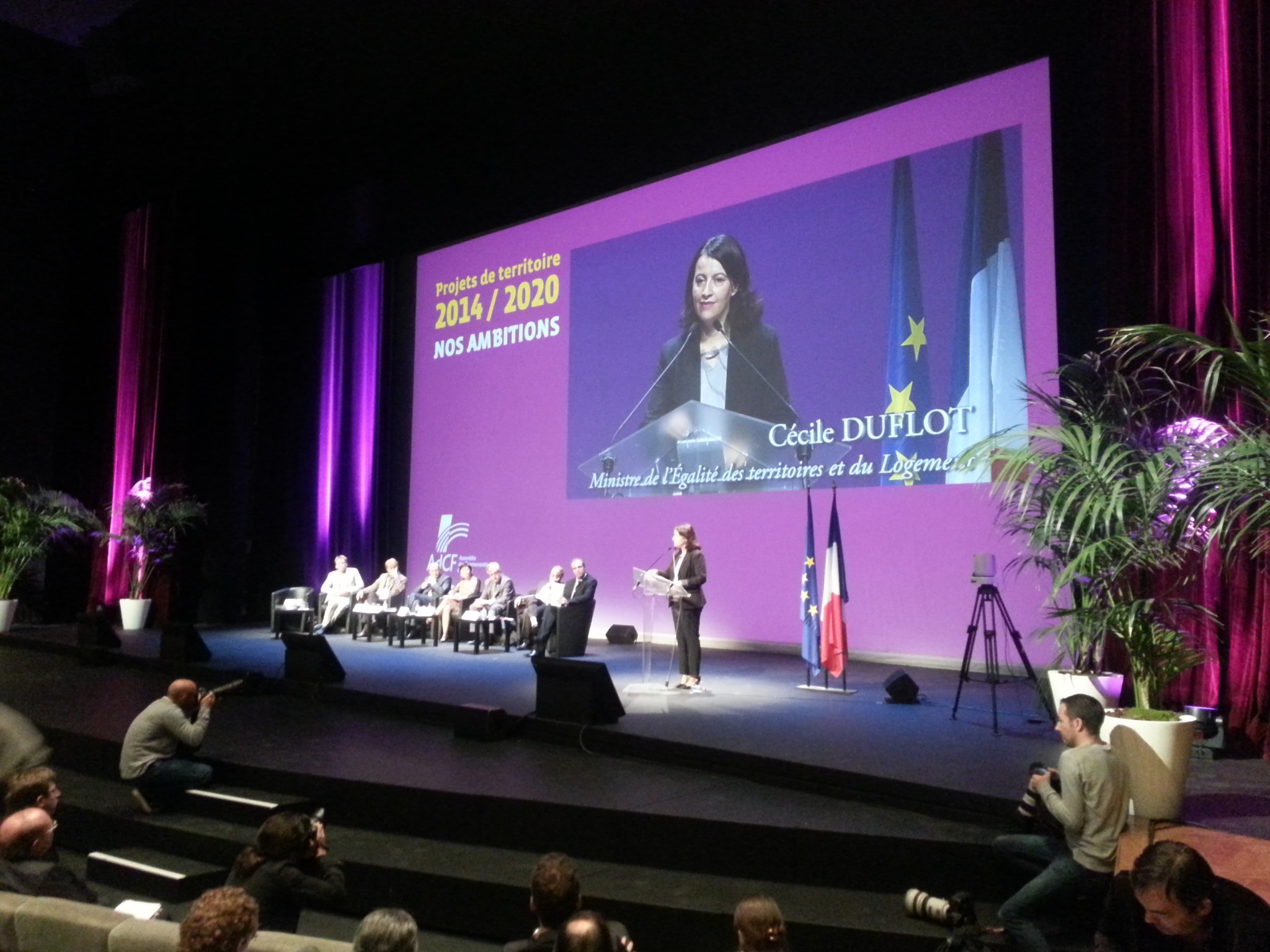 Cécile Duflot à la Convention nationale de l&rsquo;Intercommunalité