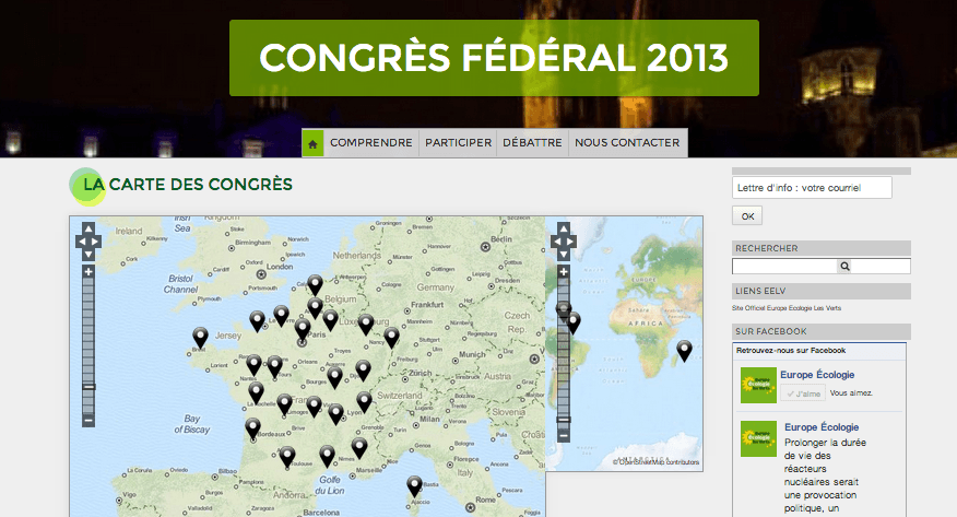 congres2013.eelv.fr : toute l&rsquo;information sur le congrès d&rsquo;EELV