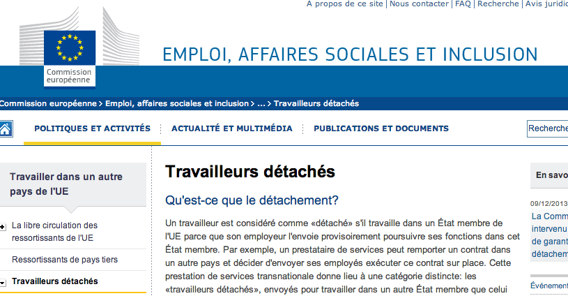 Travailleurs détachés : pour une harmonisation des droits sociaux au sein de l’UE