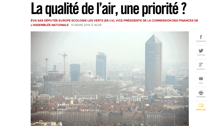 La qualité de l’air, une priorité ?