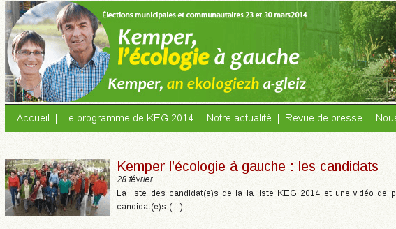 Quimper : « Kemper l’écologie à gauche »