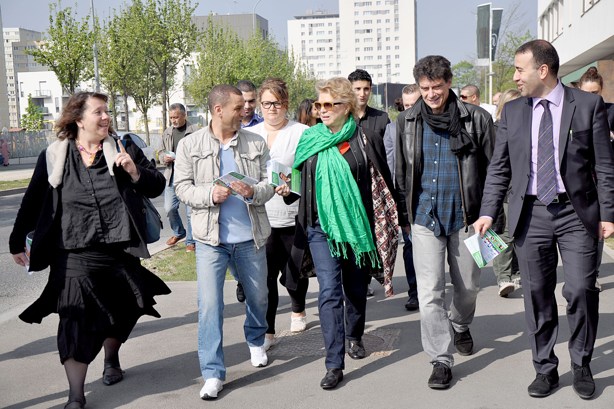 Les candidats d&rsquo;Ile de France en visite à Clichy-sous-Bois