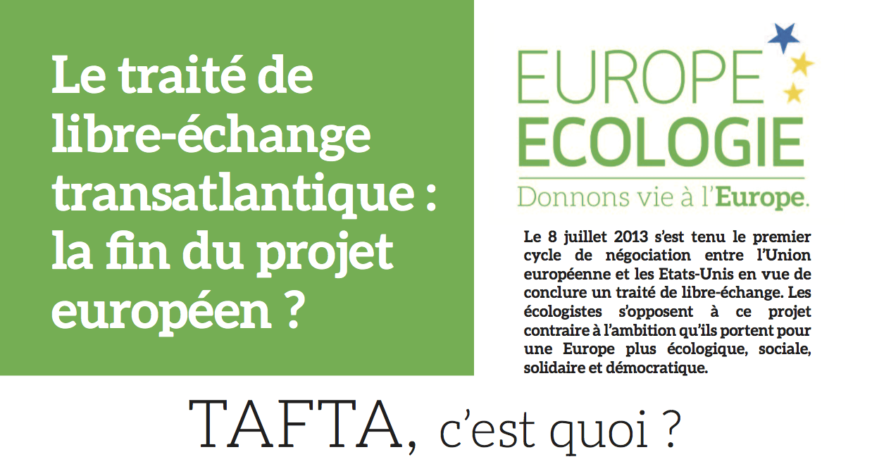 Le traité de libre échange transatlantique : la fin du projet européen ?