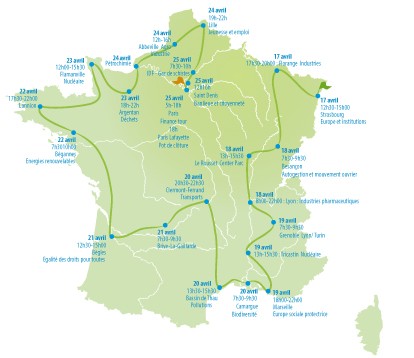 Tour de France des écologistes pour l&rsquo;Europe