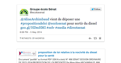 Le résumé de la semaine au Sénat : Diesel, OGM, travailleurs détachés