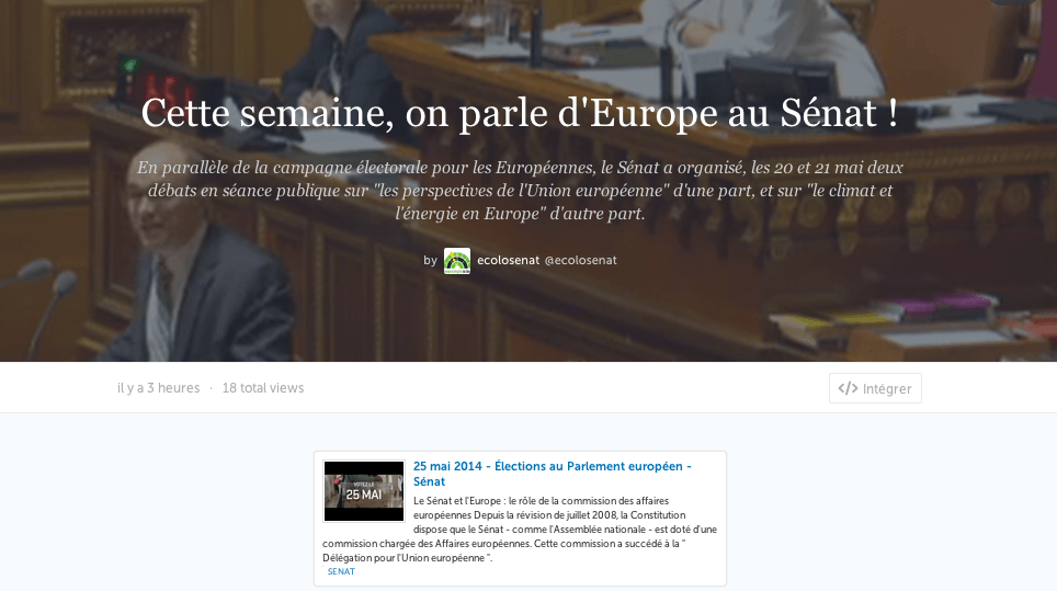 Cette semaine, on parle d&rsquo;Europe au Sénat !