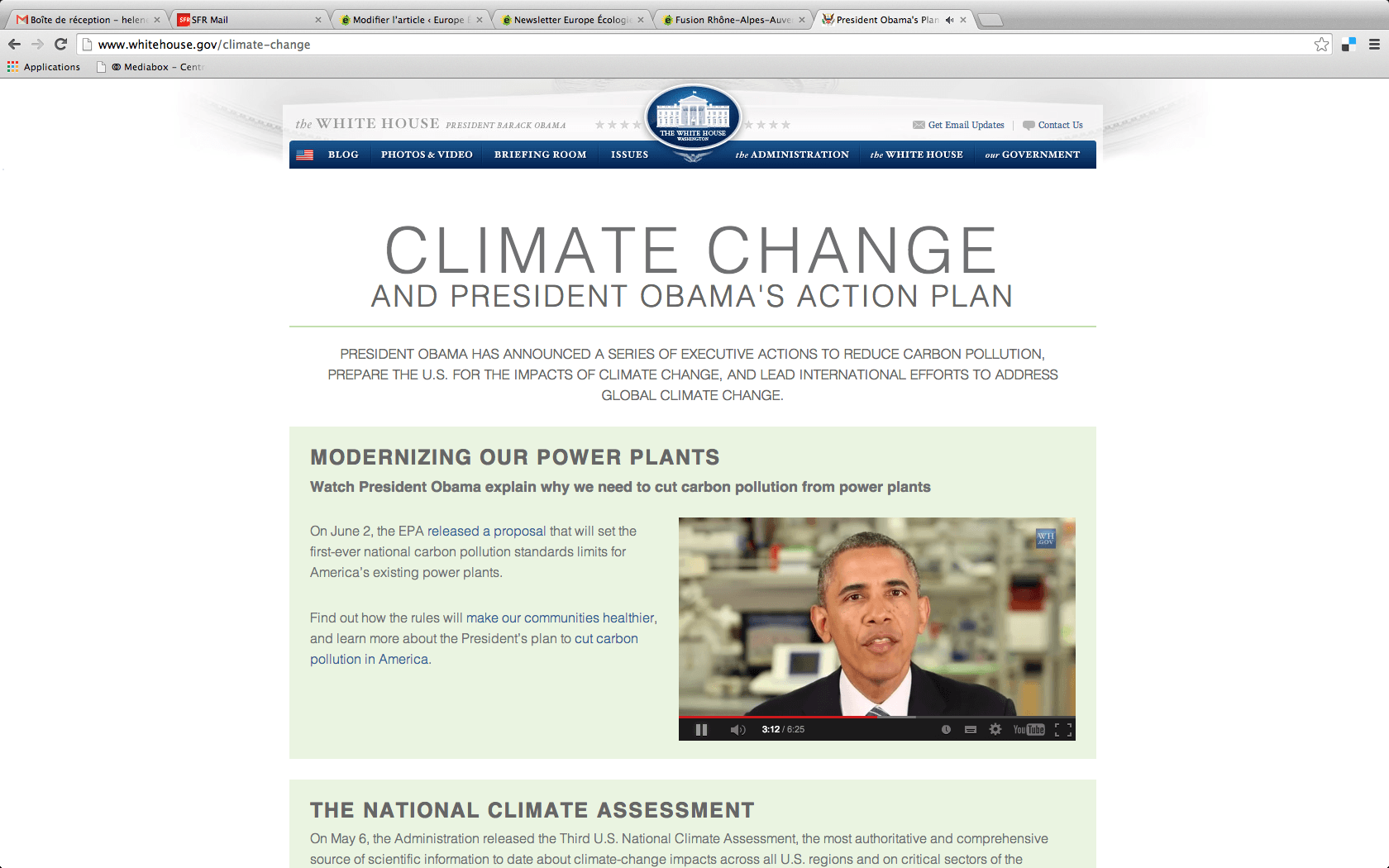 Hors de France : le Plan Obama pour le Climat, par Céline Ramstein