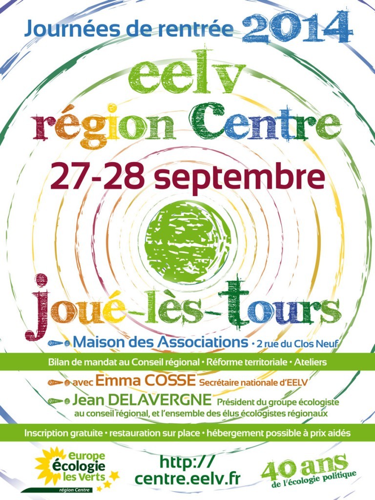 Les Journées de rentrée du Centre auront lieu les 27 et 28 septembre 2014.