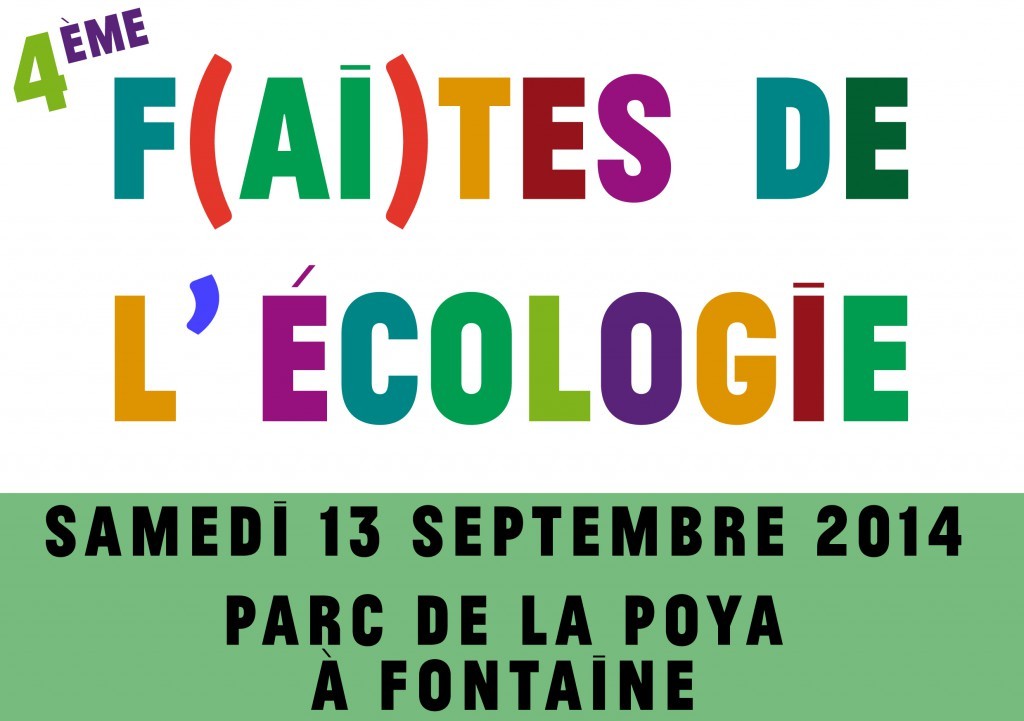 Samedi 13 septembre : F(ai)tes de l’écologie en Isère avec Eric Piolle et Cécile Duflot