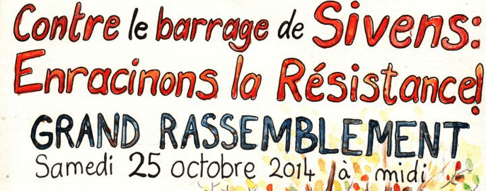 Journée de mobilisation nationale contre le barrage de Sivens