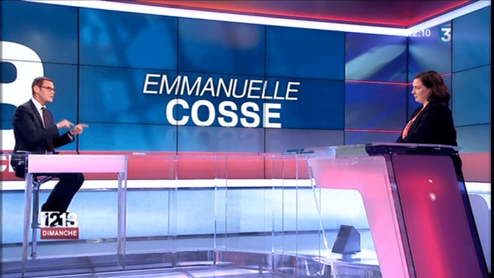 Emmanuelle Cosse invitée du 12/13 de France 3