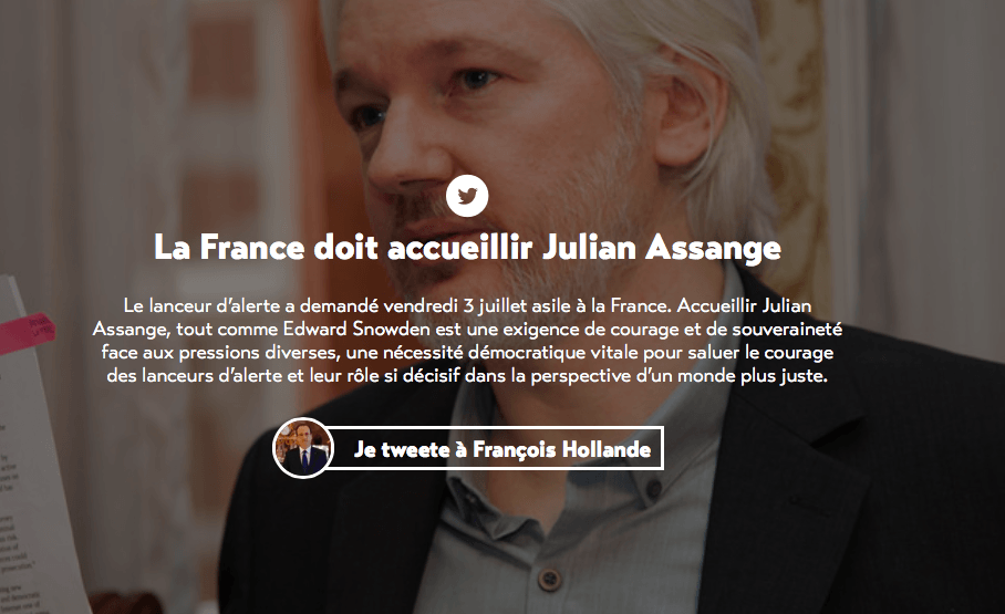 Rejet de la demande d’asile de Julien Assange : la fébrilité et le manque de courage déshonorent notre République