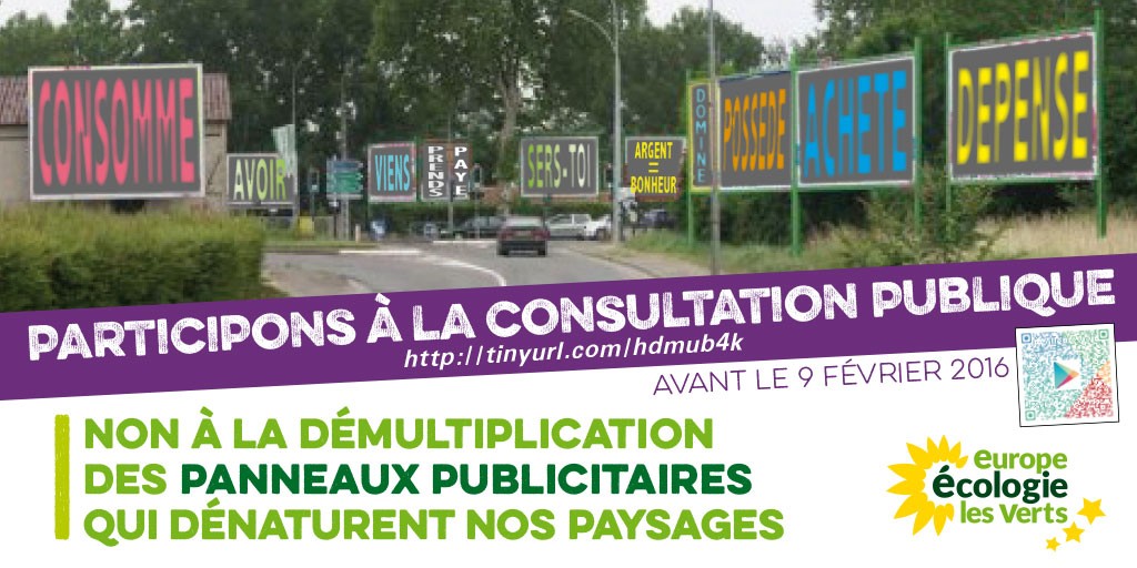 [Campagne] Affichage publicitaire : EELV appelle à retirer un projet de décret anti-environnemental