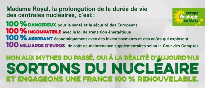 Non à la prolongation des centrales nucléaires !