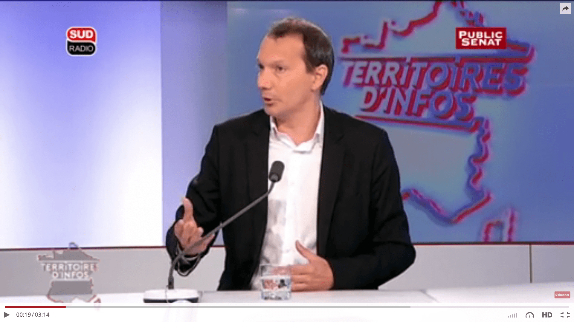 David Cormand, invité de Territoires d’infos – Public Sénat / Sud Radio 25 avril 2016
