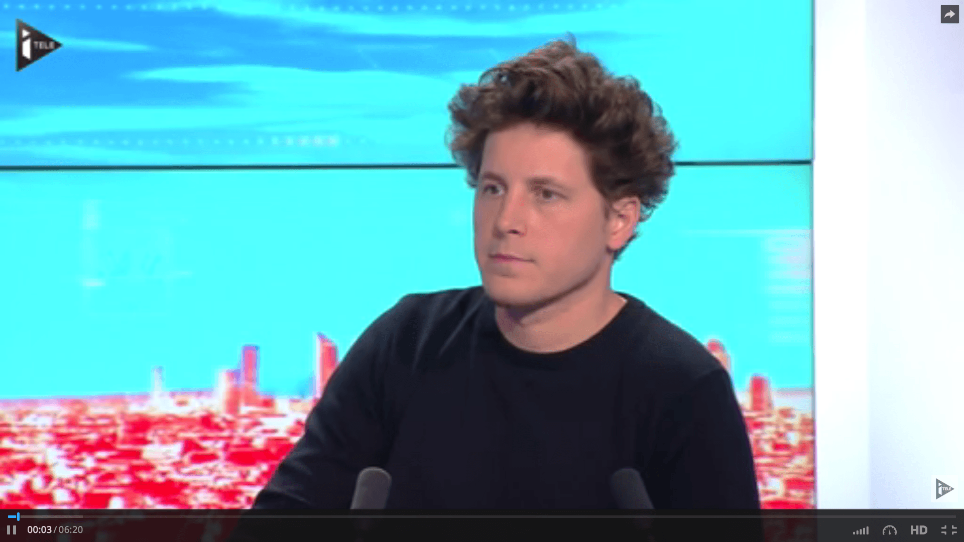 Julien Bayou, invité de L.Ferrari, Itélé , « Denis Baupin doit démissionner de l’Assemblée nationale »