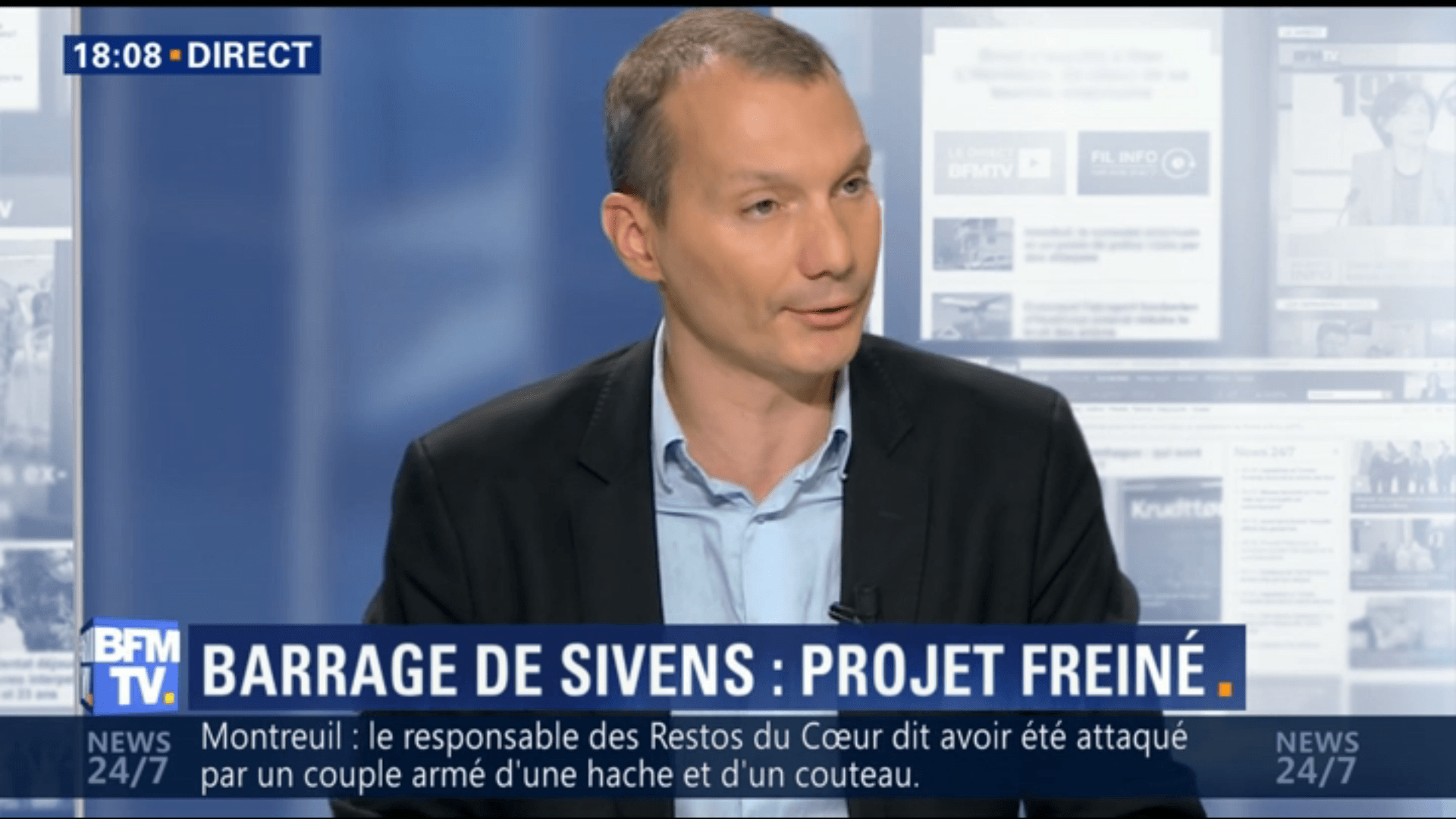 D.Cormand, BFM Story « Sivens: la justice annule la déclaration d’utilité publique du barrage »