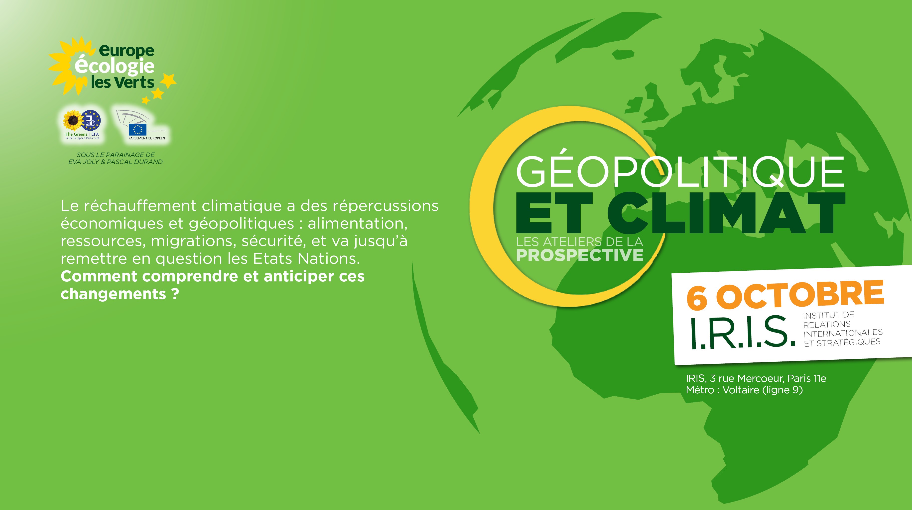 CONVENTION :  GÉOPOLITIQUE ET DÉRÈGLEMENT CLIMATIQUE