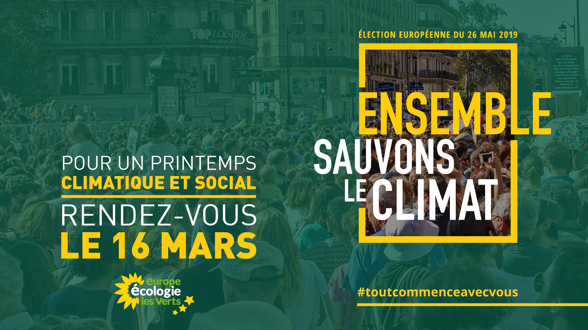 Les écologistes marchent pour le climat