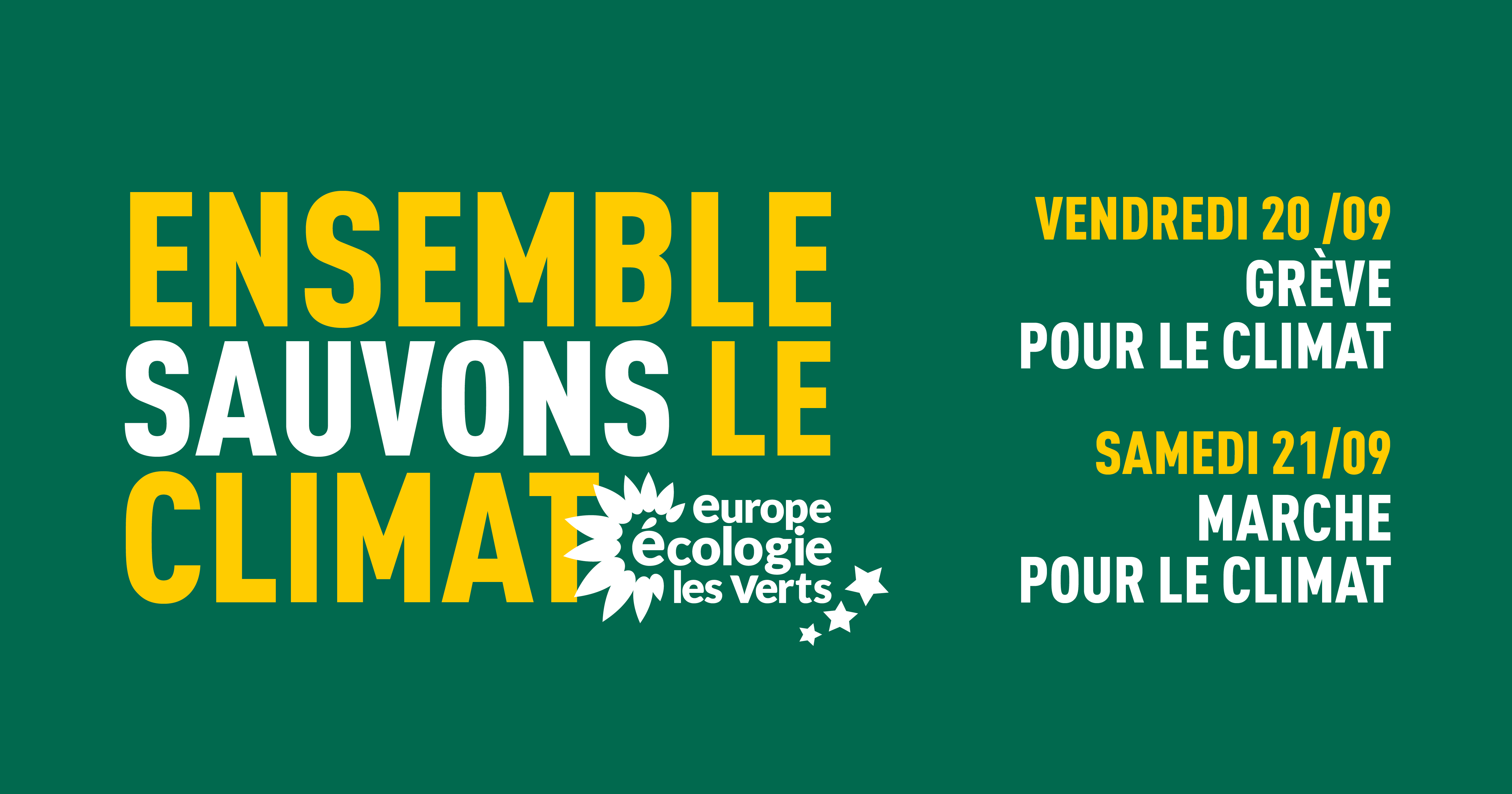 Grève et marches climat : nous serons là !﻿