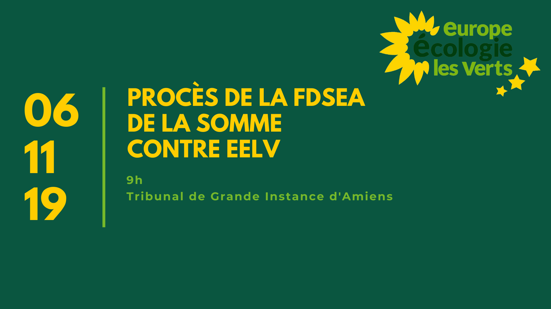 EELV assigné par la FDSEA 80