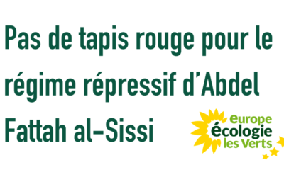 Pas de tapis rouge pour le régime répressif d’Abdel Fattah al-Sissi