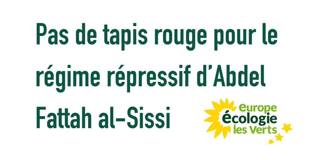 Pas de tapis rouge pour le régime répressif d’Abdel Fattah al-Sissi