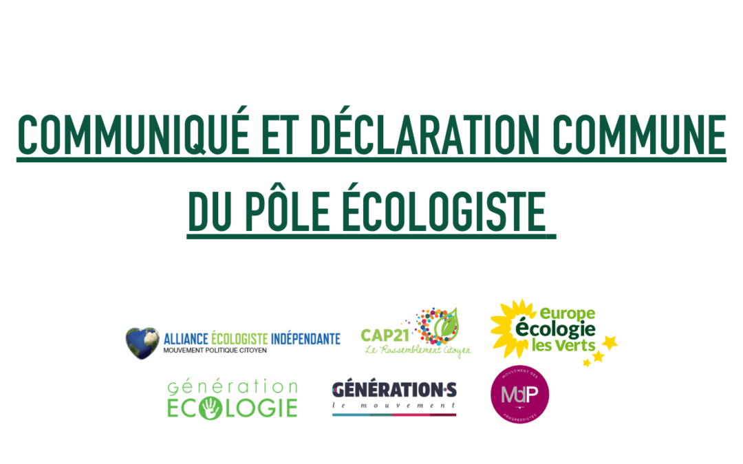 Communiqué et déclaration commune du pôle écologiste : le référendum sur l’écologie aura lieu en 2022