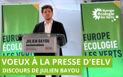Voeux du Secrétaire national d’EELV – 2022