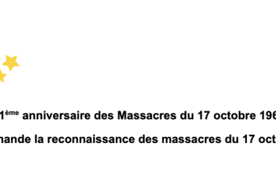 61 ème anniversaire des Massacres du 17 octobre 1961