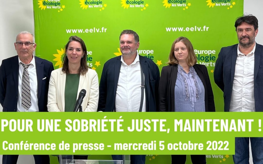 Pour un plan de sobriété juste – priorités écologistes