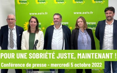 Pour un plan de sobriété juste – priorités écologistes